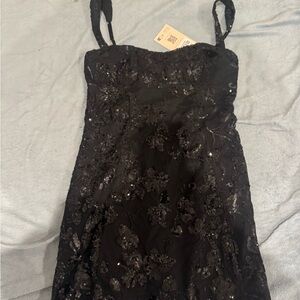 Oh Polly Black Lace Dress